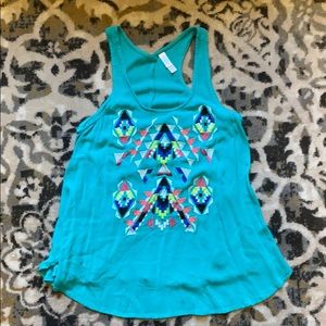 Aztec print top